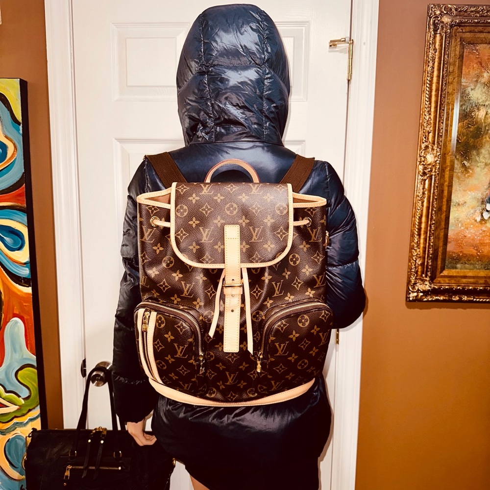 🏕🎒😎Authentic Louis Vuitton Sac A Dos Bosphore Backpack Monogram